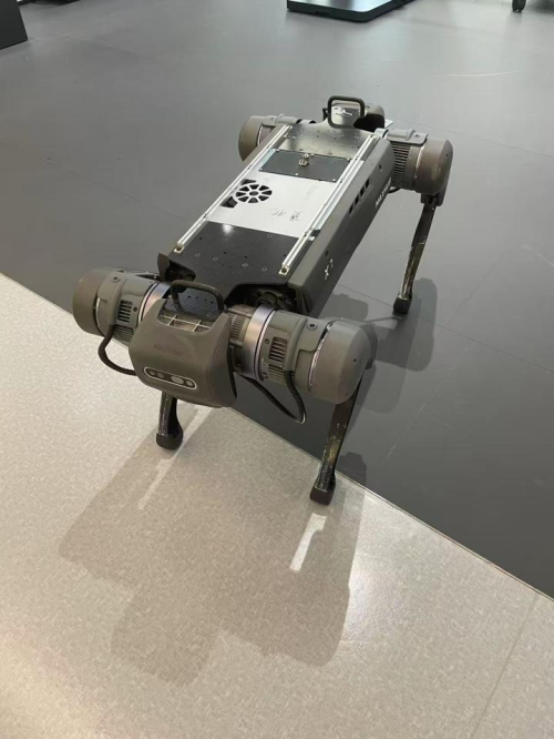 视源股份MAXHUB X7四足机器人。连家兴/摄