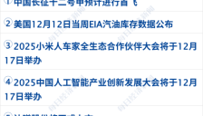 特斯拉股价上涨3%创历史新高，国际油价下跌3%；中央财办：扩大内需是明年首要任务；周鸿祎被指财务造假，360回应 