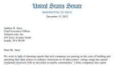 AI能耗问题引关注 美议员致函七家数据中心公司问责 