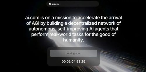 顶级域名AI.com以7000万美元成交 创历史交易纪录 收购方为加密货币交易网站创始人