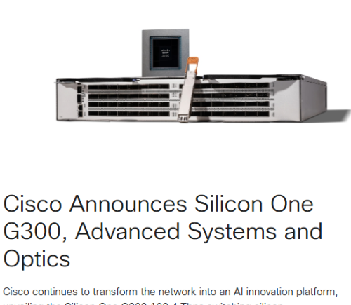 思科发布新型AI网络芯片 竞争英伟达与博通