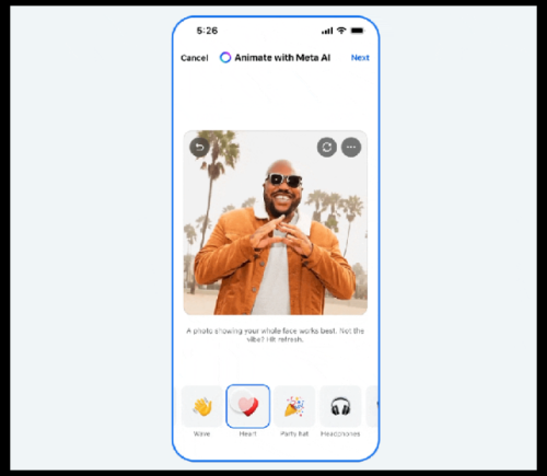 Facebook 引入AI动态头像与背景 力争激活平台活力
