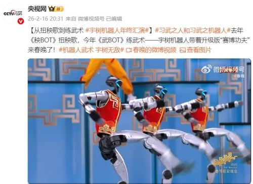 机器人惊艳春晚舞台，翻跟头、伸头绝技引热议，蔡明再与机器人合作