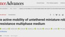 港城大港中文团队研发微型机器人实现“上天遁地”