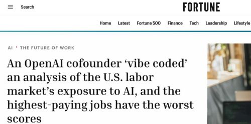OpenAI创始人：高收入职业更易被AI取代
