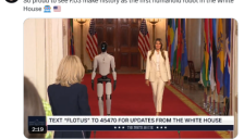 白宫首秀人形机器人揭秘 第一夫人聚会为何邀其出席 