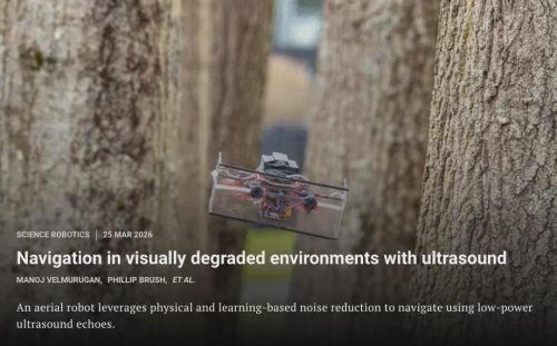 毫瓦级超声波助力手掌大飞行机器人突破浓雾黑暗复杂障碍