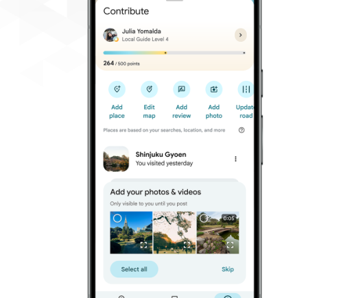 Google Maps 引入 AI 功能，自动生成照片说明助力用户分享